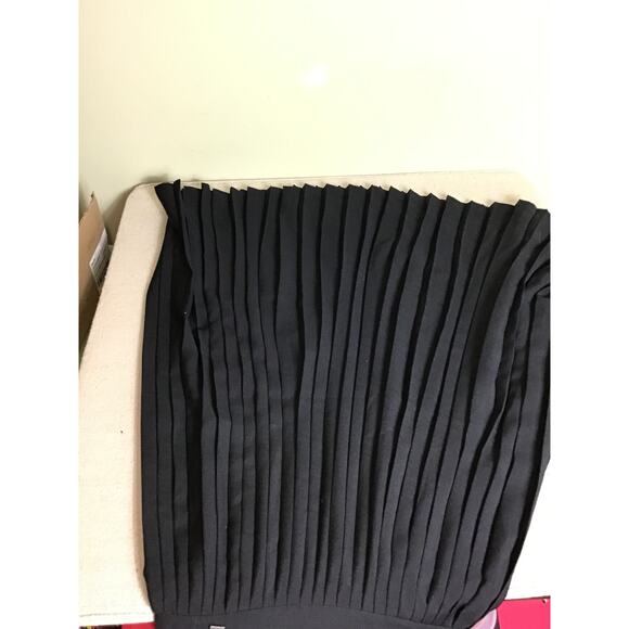 Vintage Women Pleated  Mid length Black Skirt Sz. 10 Portara By Bruestle EUC - Picture 6 of 9